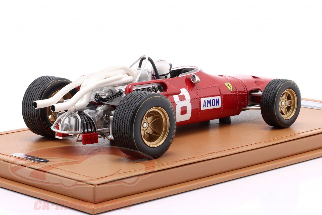 Chris Amon Ferrari 312 #8 3rd Allemagne GP formule 1 1967 1:18 Tecnomodel
