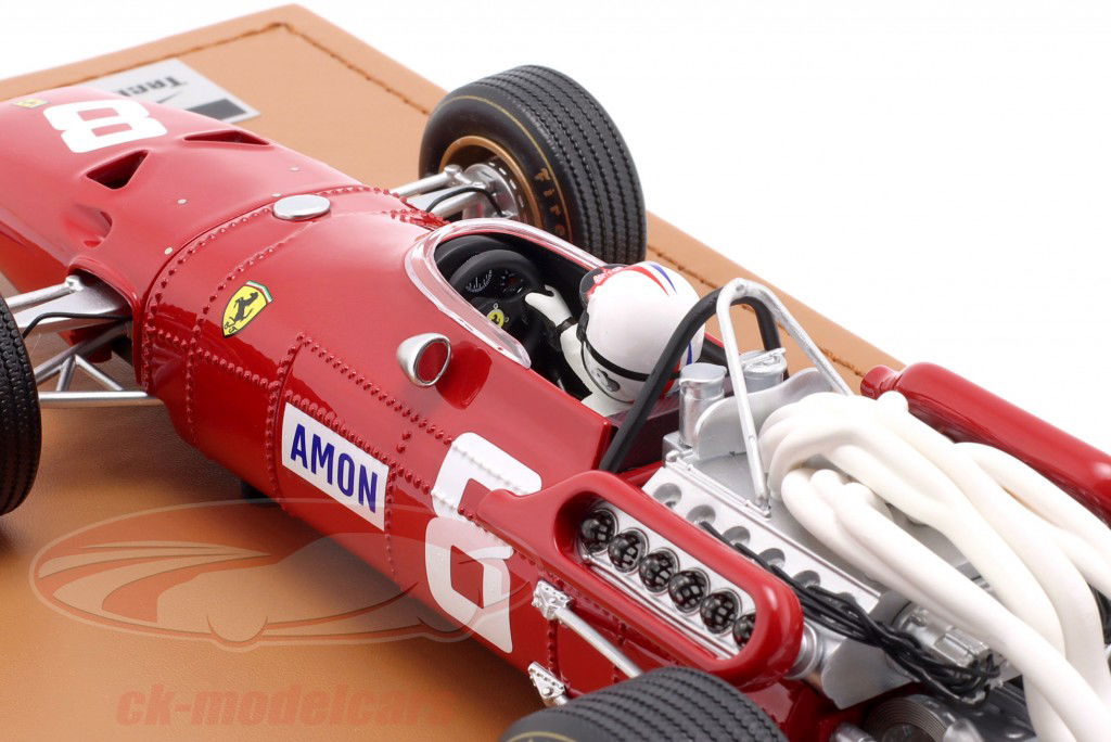 Chris Amon Ferrari 312 #8 3rd Allemagne GP formule 1 1967 1:18 Tecnomodel