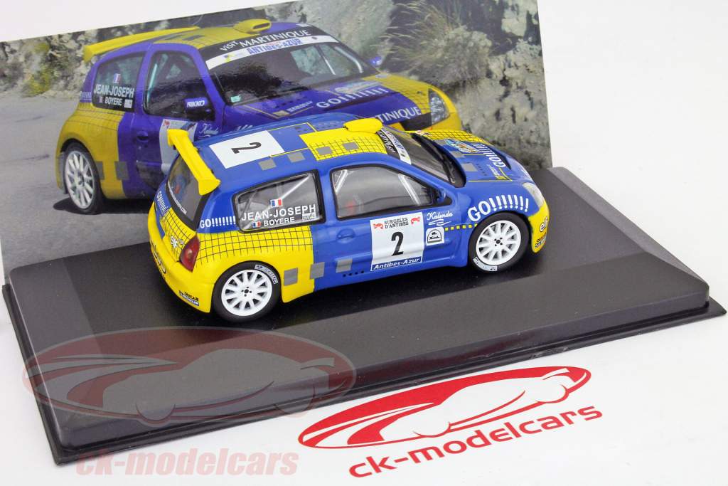 Renault Clio S1600 #2 Rally d'Antibes Jean-Joseph / BOYERE 1:43 Ixo Altaya