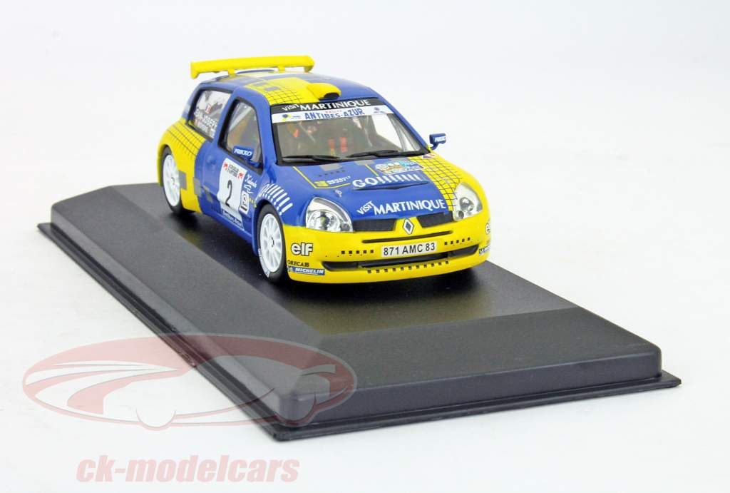 Renault Clio S1600 #2 Rally d'Antibes Jean-Joseph / BOYERE 1:43 Ixo Altaya