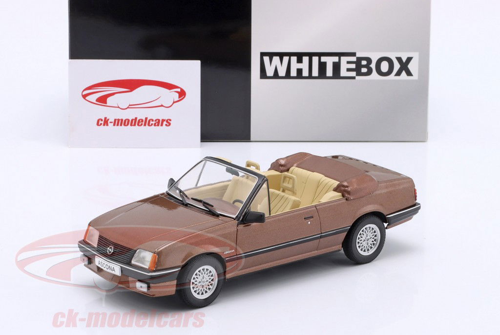 Opel Ascona C Carbriolet 建設年 1985 メタリック 茶色 1:24 WhiteBox