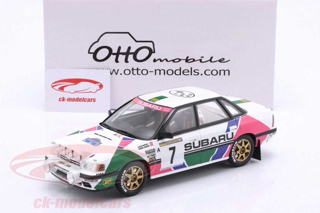 Subaru Legacy RS #7 2° rally Svezia 1992 McRae, Ringer 1:18 OttOmobile
