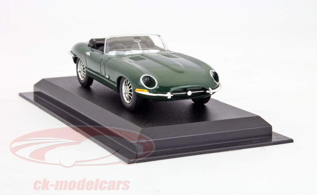 ジャガーEタイプカブリオレダークグリーン1時43分プラド