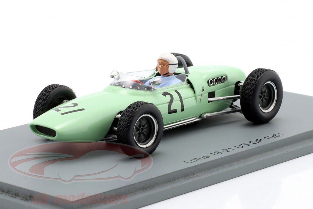 Olivier Gendebien Lotus 18/21 #21 EUA GP fórmula 1 1961 1:43 Spark