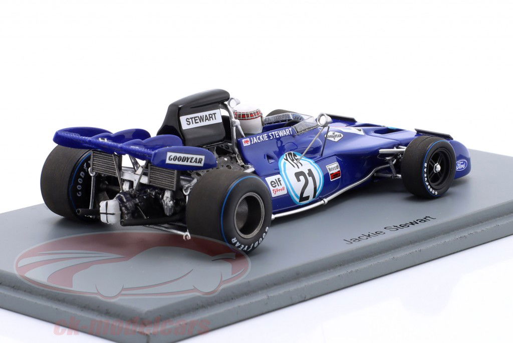 Jackie Stewart Tyrrell 003 #21 vincitore Argentina GP formula 1 1972 1:43 Spark