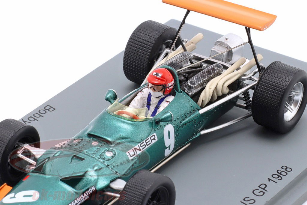 Bobby Unser BRM P138 #9 USA GP formel 1 1968 1:43 Spark