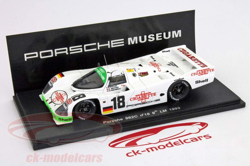 ポルシェ962 C＃18月9日24時間ルマン1993 Wollek /ペスカロロ/ Meixner 1時43スパーク