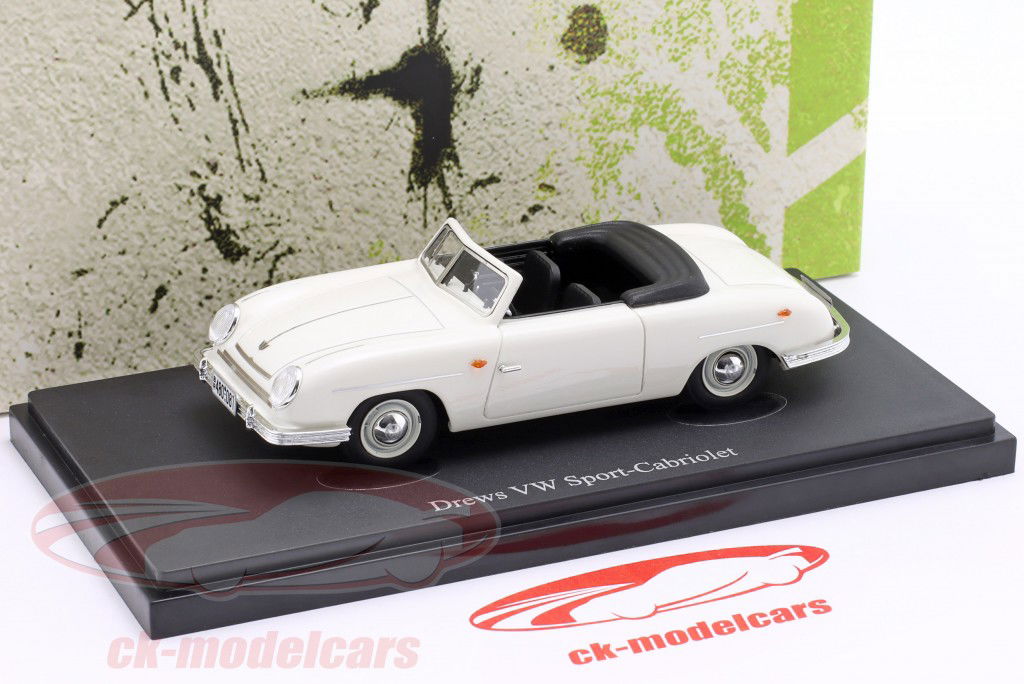 Drews VW Sports convertible year 1949 white 1:43 AutoCult