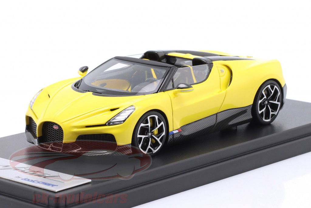 Bugatti W16 Mistral Baujahr 2022 gelb 1:43 LookSmart