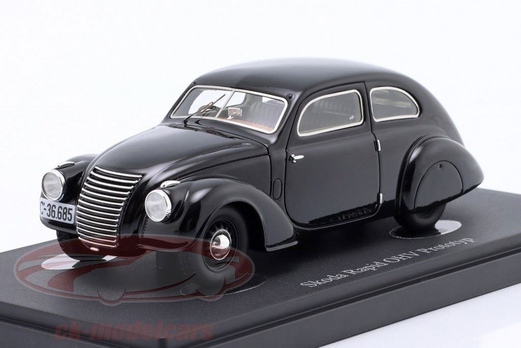 Skoda Rapid OHV prototype Année de construction 1938 noir 1:43 AutoCult