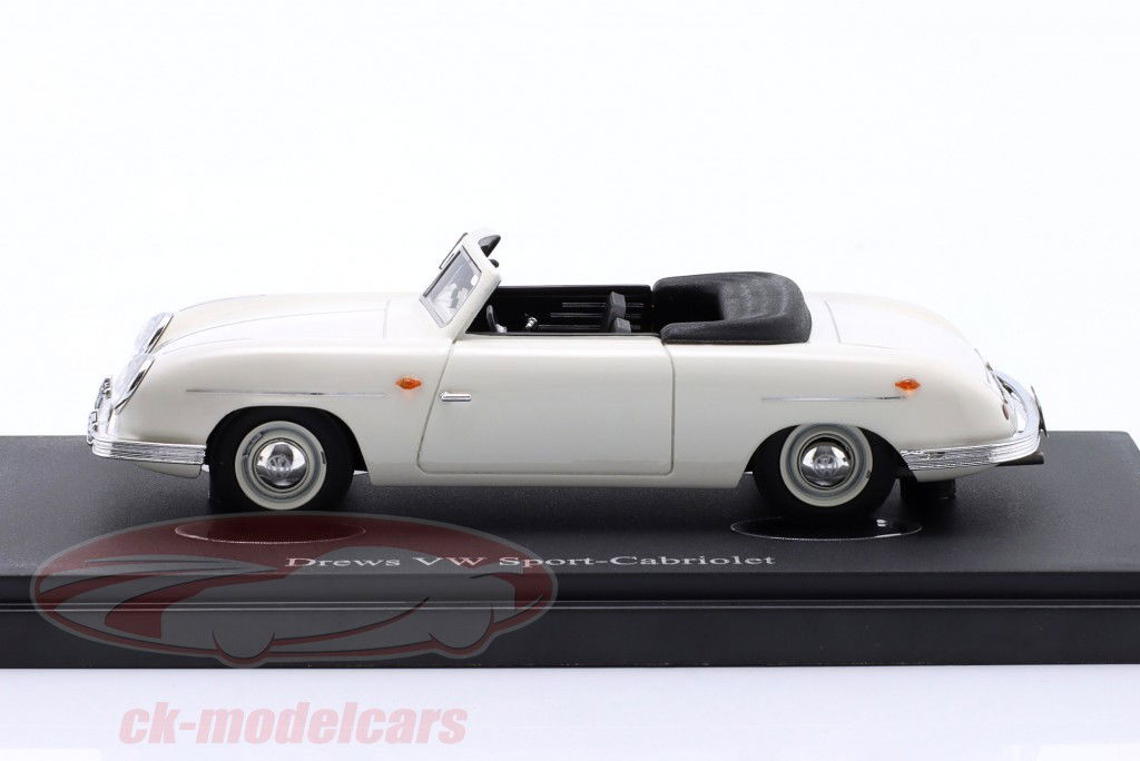 Drews VW Sports convertible year 1949 white 1:43 AutoCult