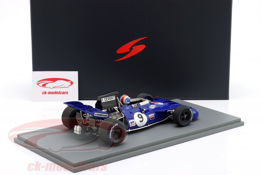 Francois Cevert Tyrrell 002 #9 Winner USA GP Formula 1 1971 1:18 Spark