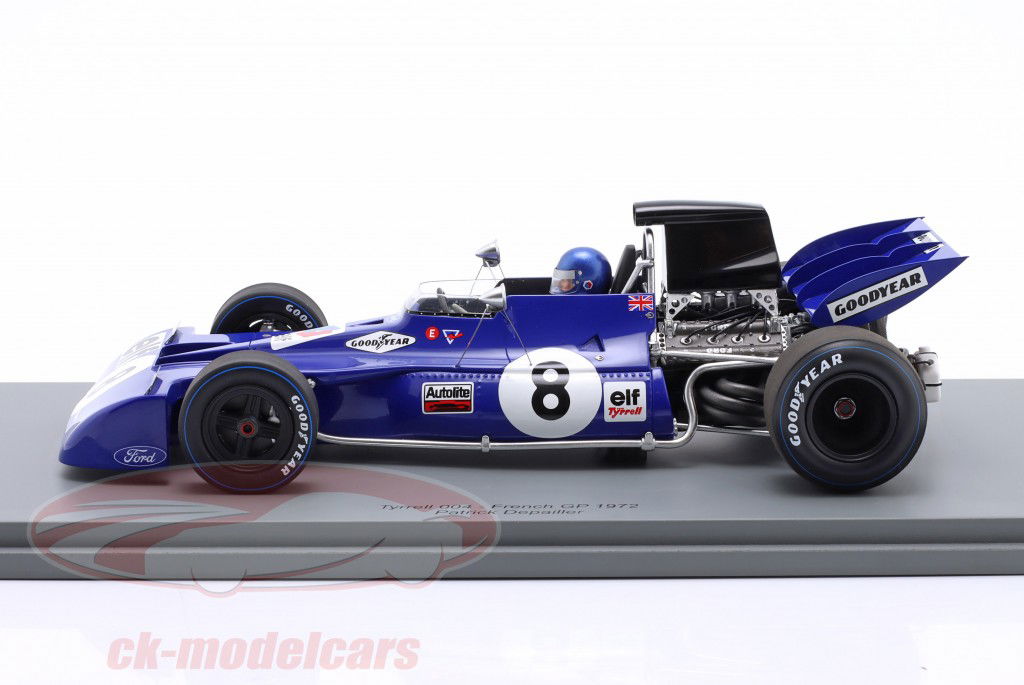 Patrick Depailler Tyrrell 004 #8 Français GP formule 1 1972 1:18 Spark
