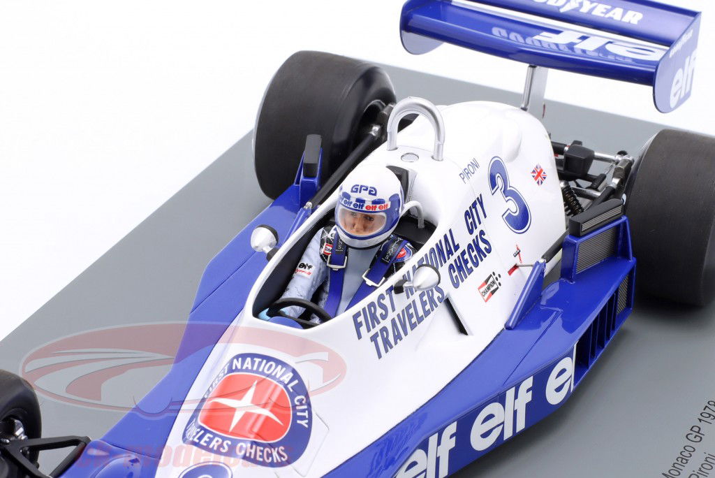 Didier Pironi Tyrrell 008 #3 5e Monaco GP formule 1 1978 1:18 Spark