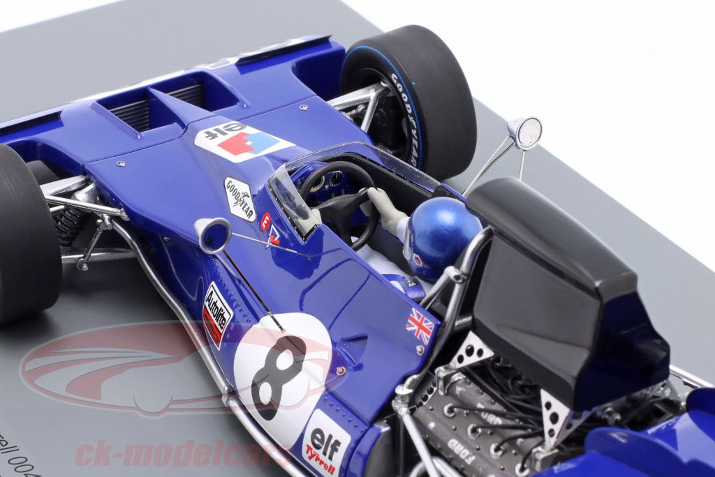 Patrick Depailler Tyrrell 004 #8 Français GP formule 1 1972 1:18 Spark