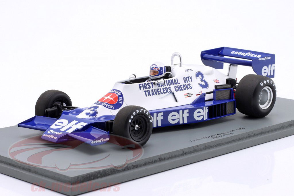 Didier Pironi Tyrrell 008 #3 5th Monaco GP Formel 1 1978 1:18 Spark