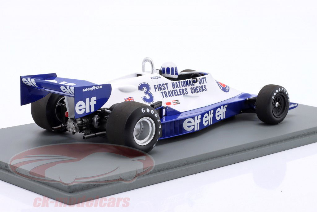 Didier Pironi Tyrrell 008 #3 5e Monaco GP formule 1 1978 1:18 Spark
