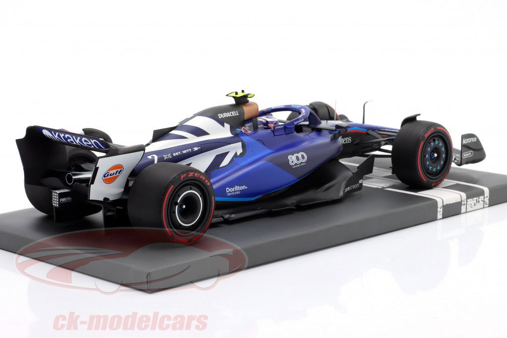 Logan Sargeant Williams FW45 #2 Brits GP formule 1 2023 1:18 Minichamps