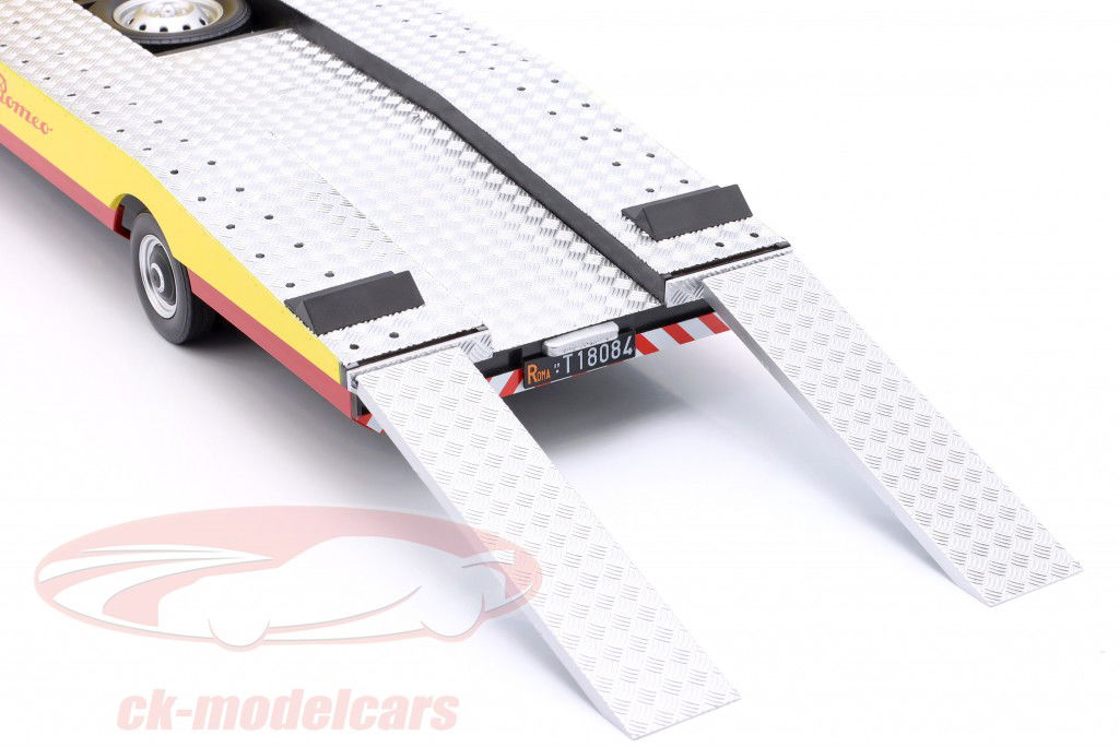 Alfa Romeo A12 (F12) レッカー車 建設年 1977 黄色 1:18 MITICA