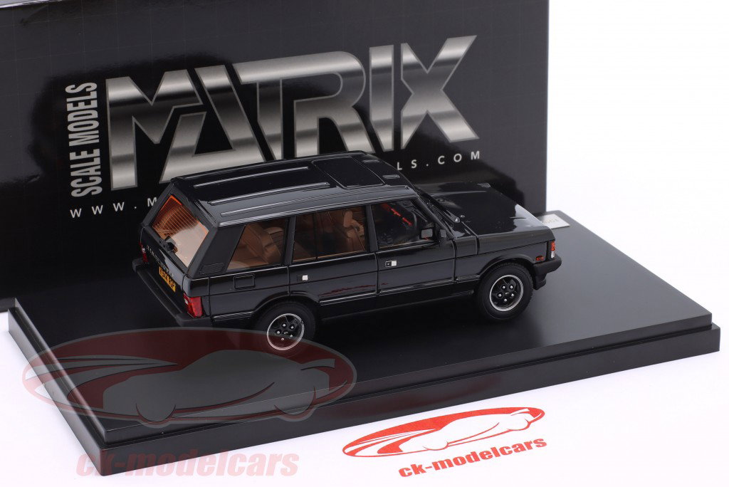 Range Rover Vogue LSE Ano de construção 1992 preto 1:43 Matrix