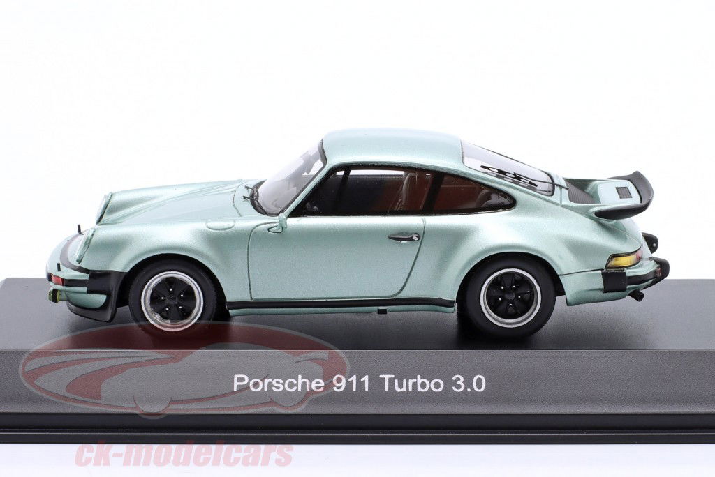 Porsche 911 (930) Turbo 3.0 Année de construction 1977 vert argenté métallique 1:43 Spark