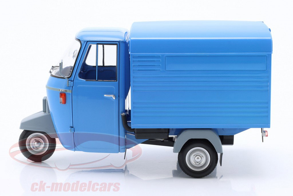 Piaggio Ape P501 Année de construction 1979 bleu 1:18 Mitica