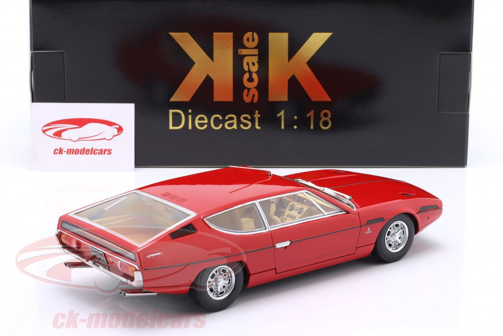 Lamborghini Espada S2 Byggeår 1970 rød 1:18 KK-Scale
