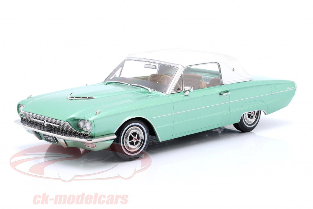 Ford Thunderbird Landau Coupe Bouwjaar 1966 groente metalen / wit 1:18 KK-Scale