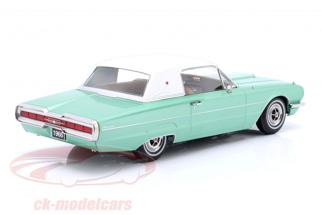 Ford Thunderbird Landau Coupe Bouwjaar 1966 groente metalen / wit 1:18 KK-Scale
