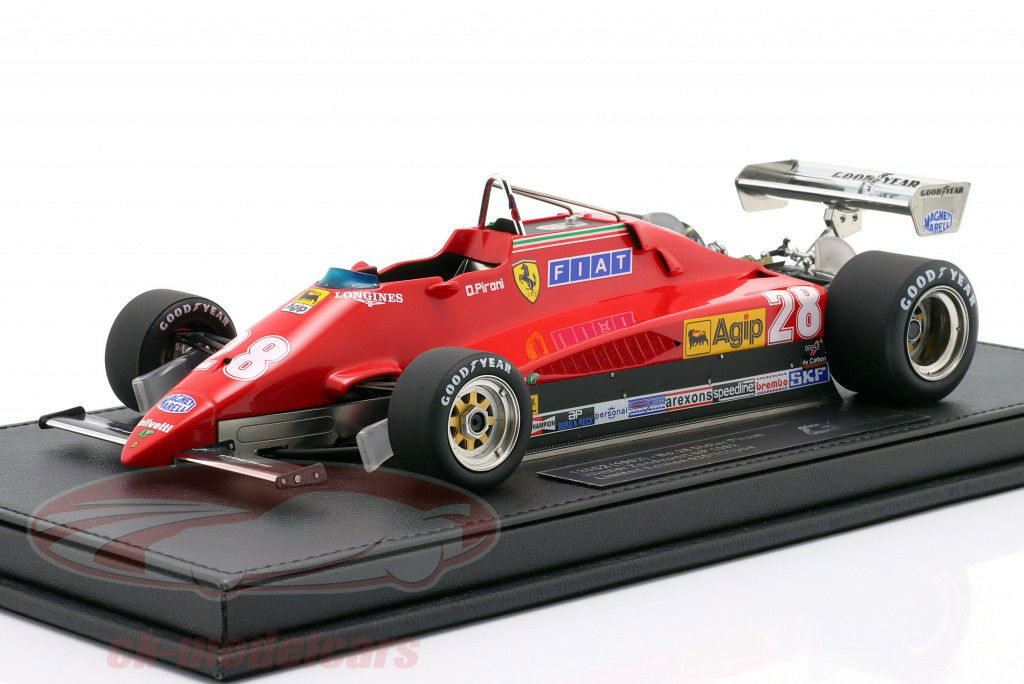 D. Pironi Ferrari 126C2 #28 gagnant Néerlandais GP formule 1 1982 1:18 GP Replicas
