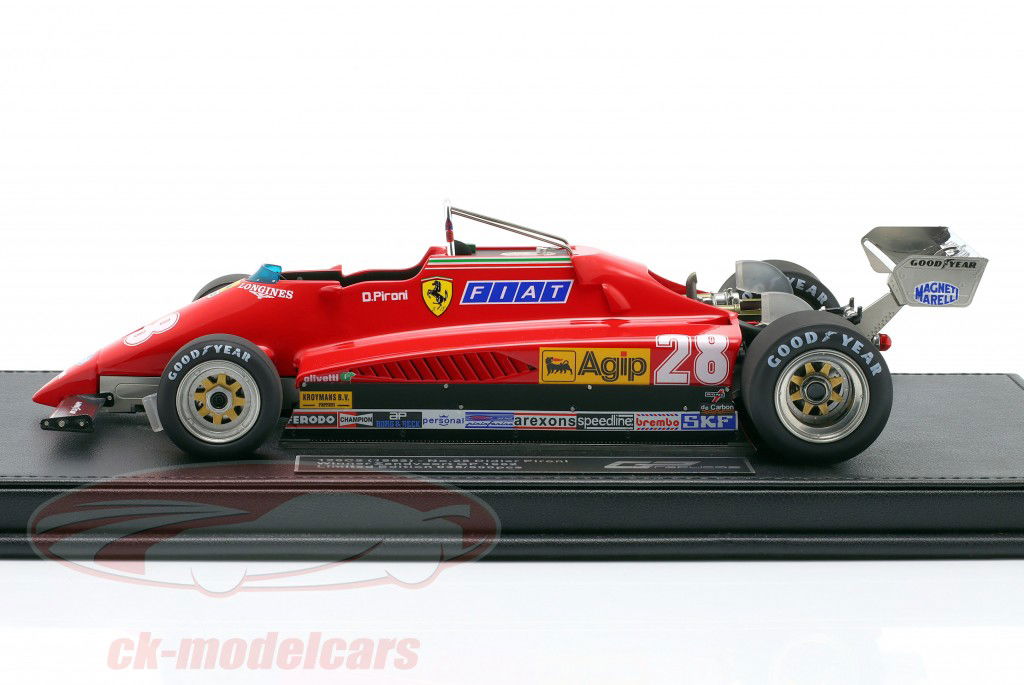 D. Pironi Ferrari 126C2 #28 gagnant Néerlandais GP formule 1 1982 1:18 GP Replicas
