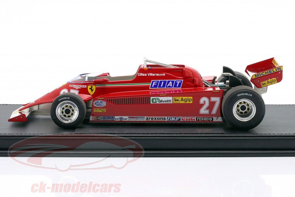 G. Villeneuve Ferrari 126CK #27 winnaar Monaco GP formule 1 1981 1:18 GP Replicas
