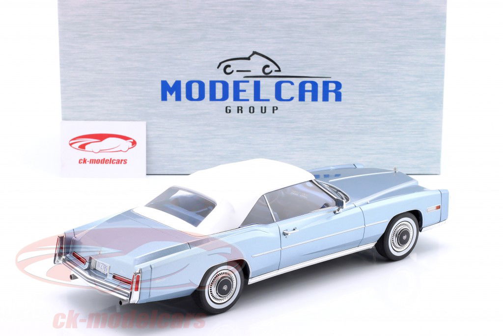 Cadillac Eldorado Convertible Год постройки 1976 светло-голубой металлический 1:18 ModelCar Group