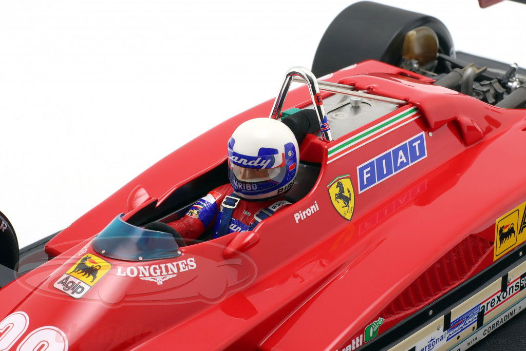 D. Pironi Ferrari 126C2 #28 gagnant San Marin GP formule 1 1982 1:12 GP Replicas