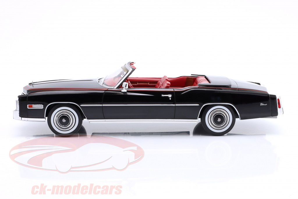 Cadillac Eldorado Convertible year 1976 black 1:18 ModelCar Group