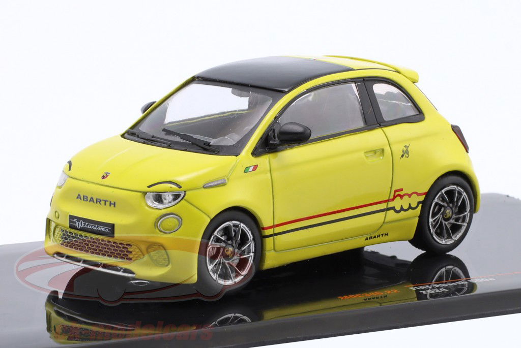 Fiat 500e Abarth Année de construction 2024 jaune 1:43 Ixo
