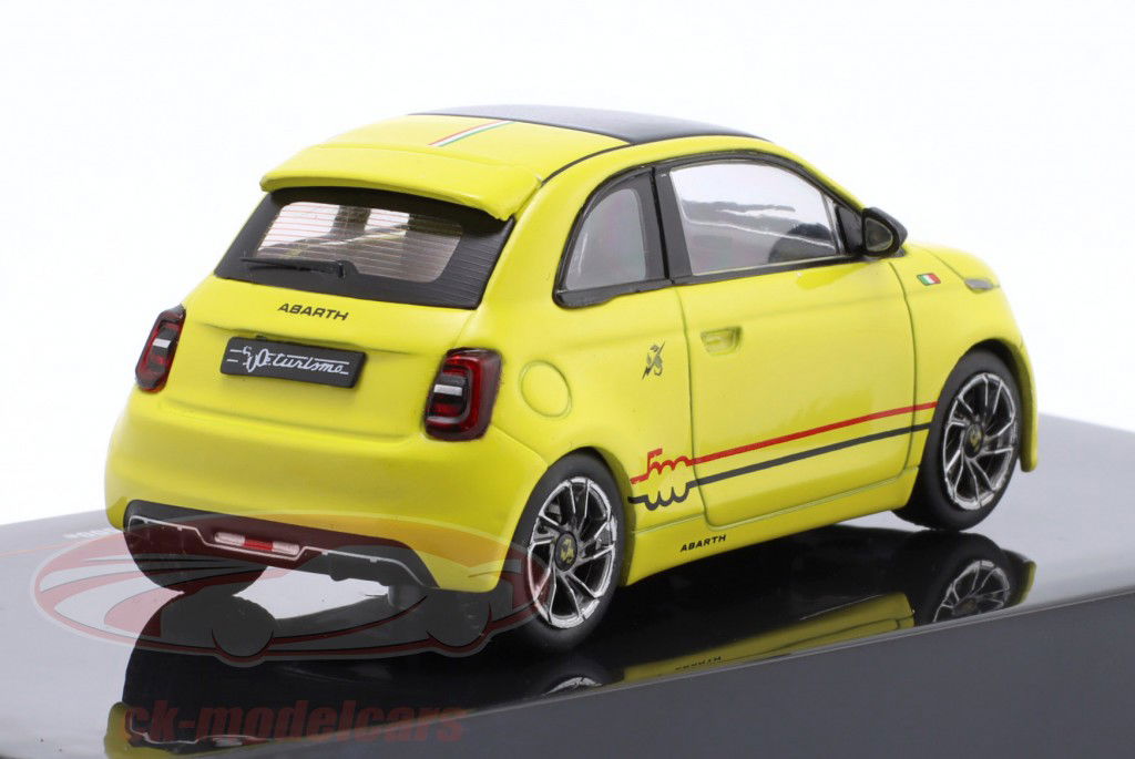 Fiat 500e Abarth Année de construction 2024 jaune 1:43 Ixo