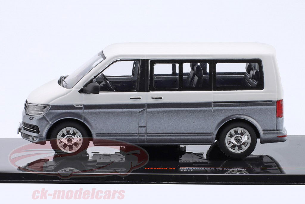 Volkswagen VW T6 Multivan Année de construction 2017 blanc / gris 1:43 Ixo