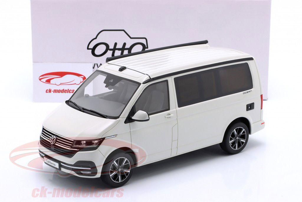 Volkswagen VW T6.1 California Ocean Год постройки 2021 candy белый 1:18 OttOmobile