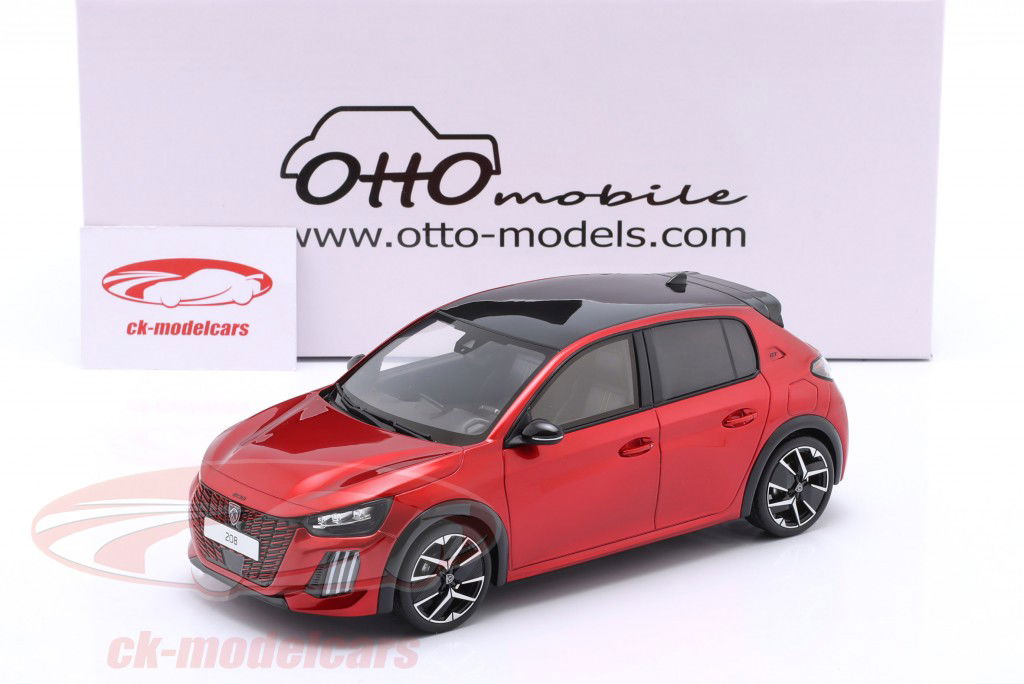 Peugeot 208 GT Hybrid Año de construcción 2024 rojo metálico 1:18 OttOmobile