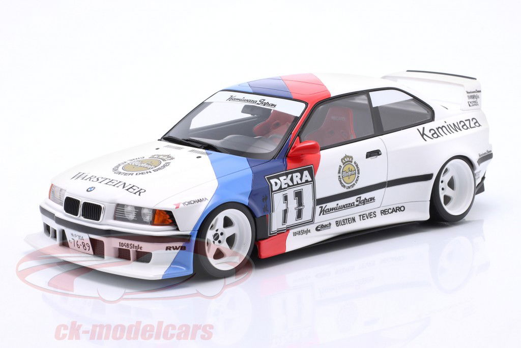 BMW E36 Coupe Kamizawa Khyzyl Saleem #11 建造年份 2024 白色的 1:18 OttOmobile