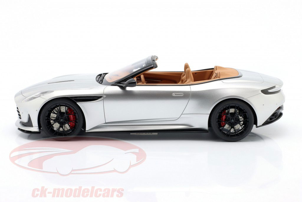 Aston Martin DB Volante Convertible year 2023 silver 1:18 GT-Spirit