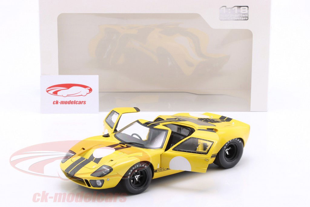 Ford GT40 MK1 Год постройки 1968 желтый / черный 1:18 Solido