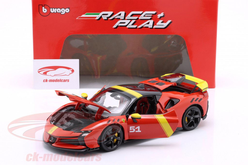 Ferrari SF90 XX #51 24h LeMans ganhador Pintura 2024 1:18 Bburago