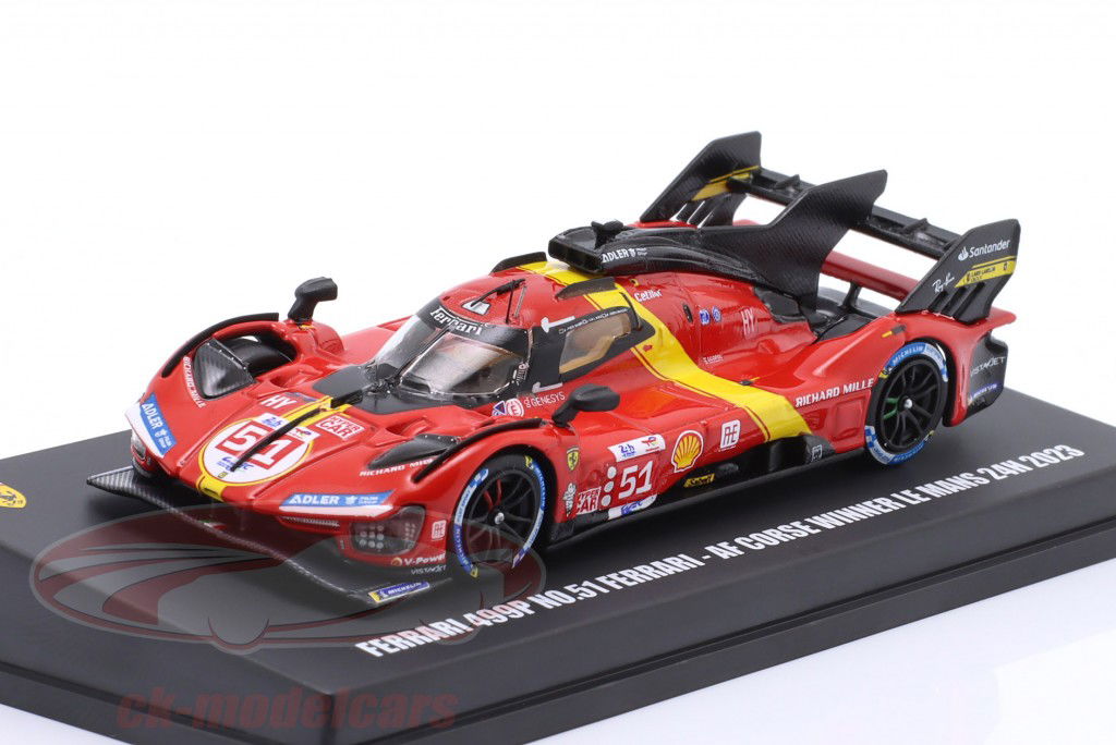 Ferrari 499P #51 winnaar 24h LeMans 2023 Pier Guidi, Calado, Giovinazzi 1:64 LookSmart