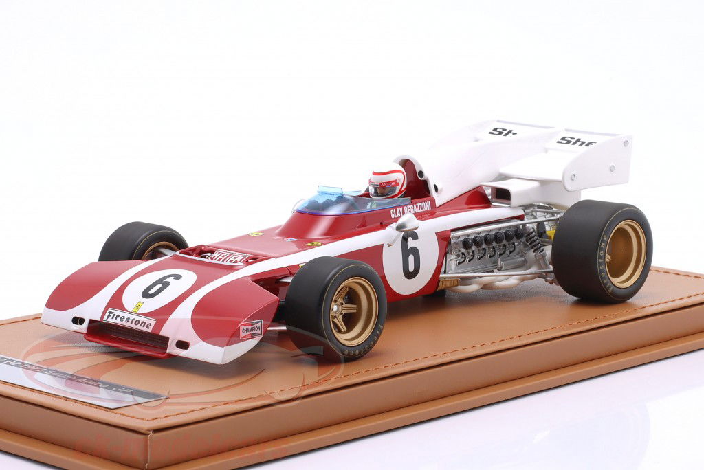 Clay Regazzoni Ferrari 312B2 #6 África do Sul GP fórmula 1 1972 1:18 Tecnomodel