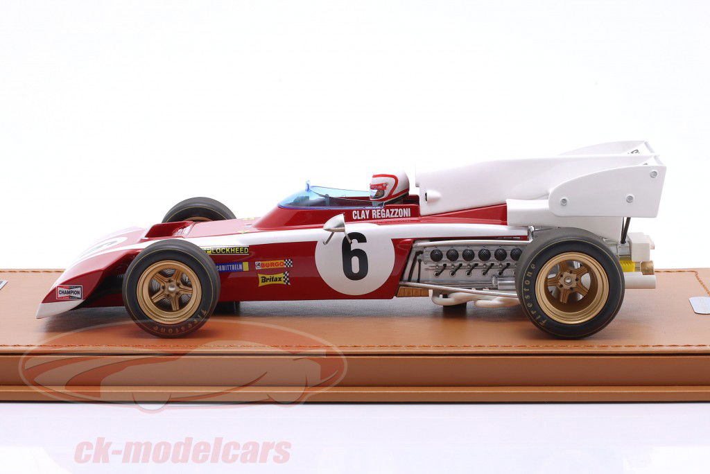 Clay Regazzoni Ferrari 312B2 #6 África do Sul GP fórmula 1 1972 1:18 Tecnomodel