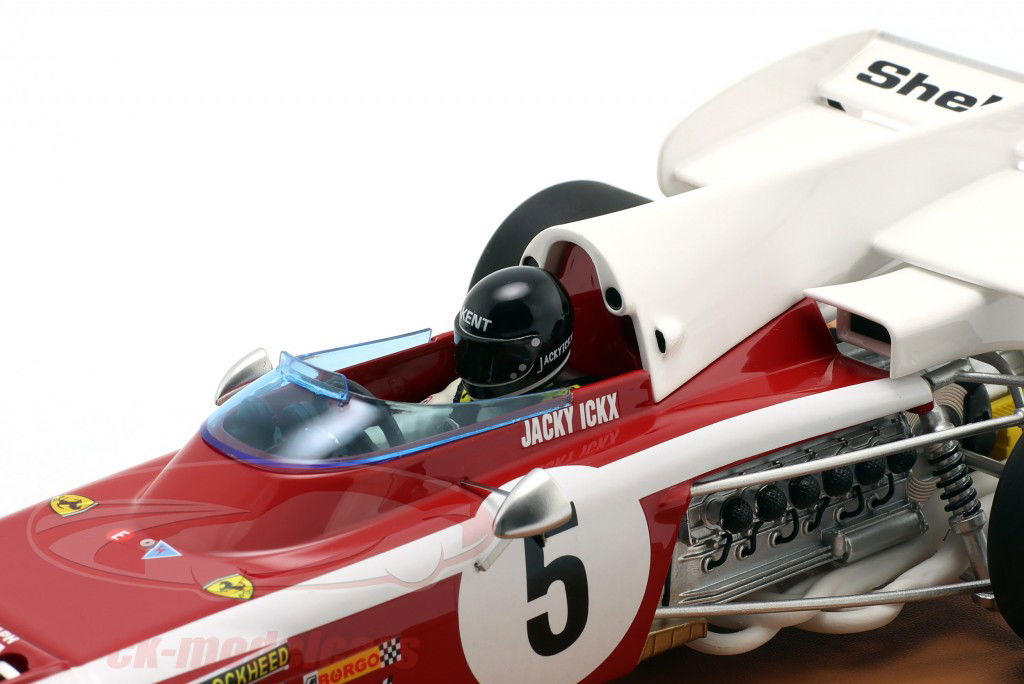 Jacky Ickx Ferrari 312B #5 Sudáfrica GP fórmula 1 1972 1:18 Tecnomodel