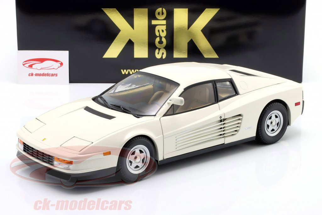 Ferrari Testarossa Monospeccio Versión estadounidense Año de construcción 1984 blanco 1:12 KK-Scale