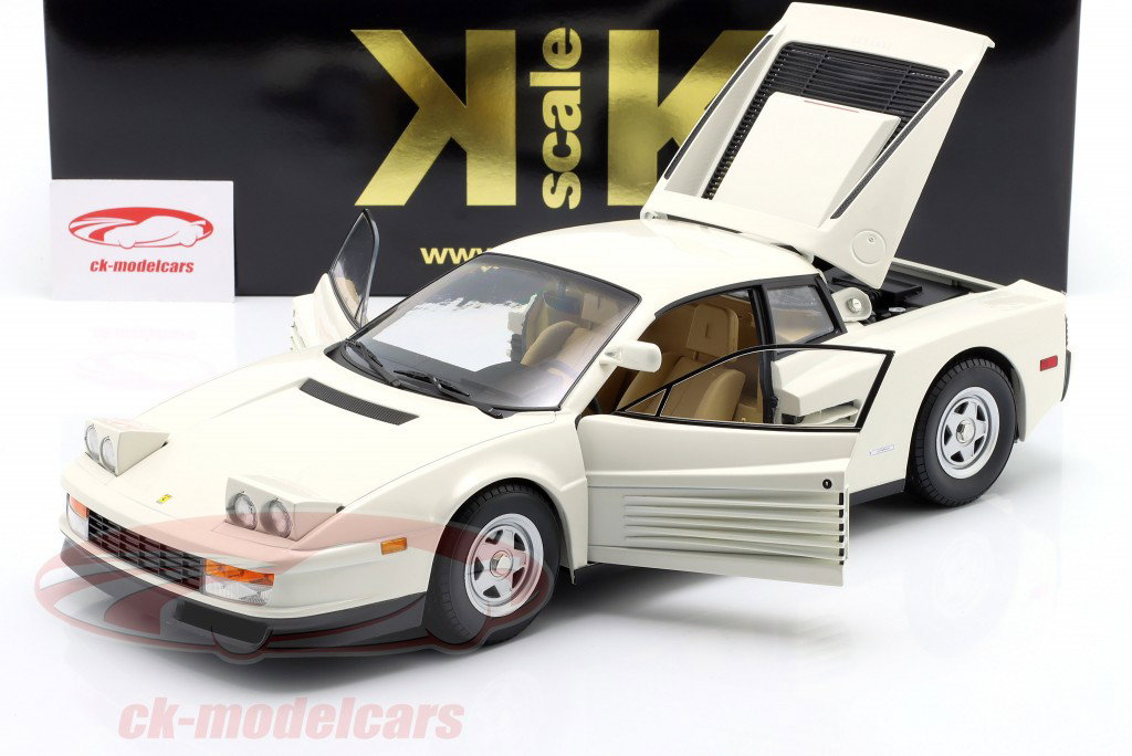 Ferrari Testarossa Monospeccio Versión estadounidense Año de construcción 1984 blanco 1:12 KK-Scale